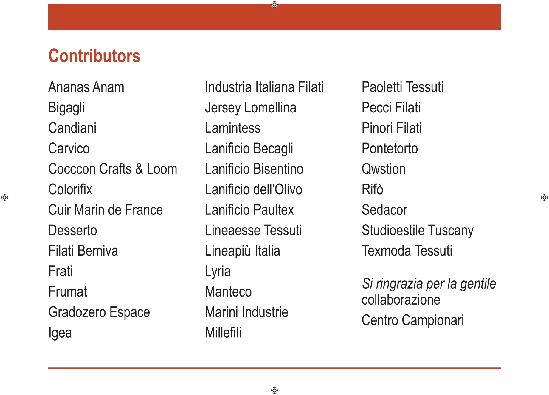 Contributors Panel - A4