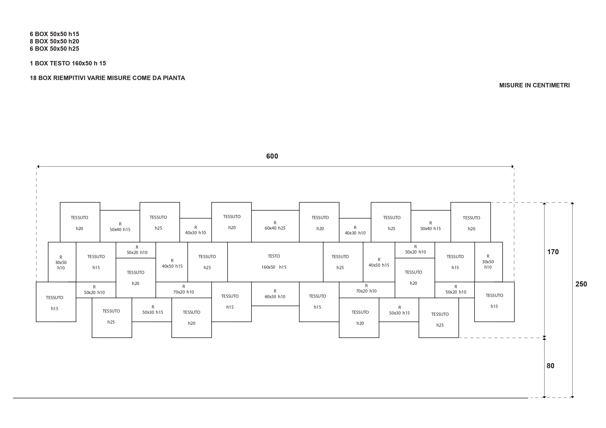 Project for a 3D wall display structure