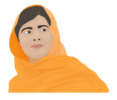 vector illustration - Malala Yousafzai
